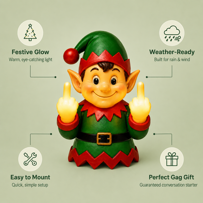 MerryMenace™ Naughty Elf Lamp
